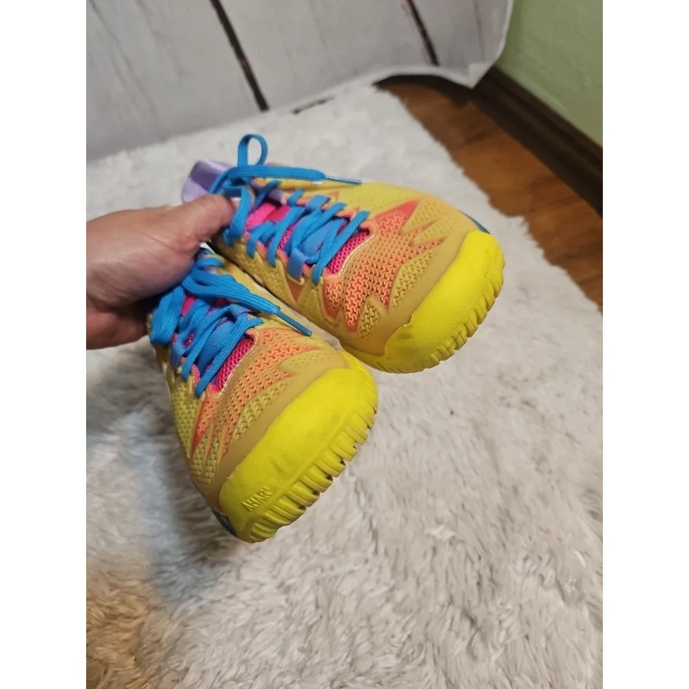 Asics Women's Yellow‎ Pink Blue Atheletic SHOES Size 6.5